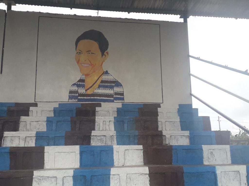 Billboard of Boge at Durame Stadium